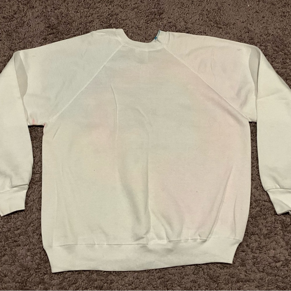 Rare And Vintage Bloomingdale’s “Bloomies” Puffy Paint XL Crewneck Sweatshirt - Picture 9 of 10
